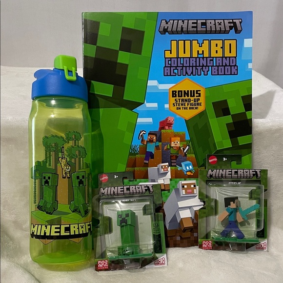Minecraft Kids Learning Toy Set - Green and Blue - Picture 1 of 16